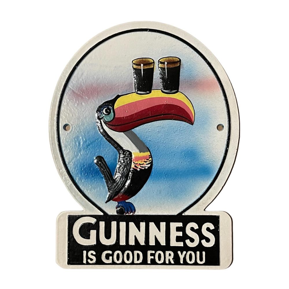 Guinness Is Good For You Toucan Cast Iron Sign