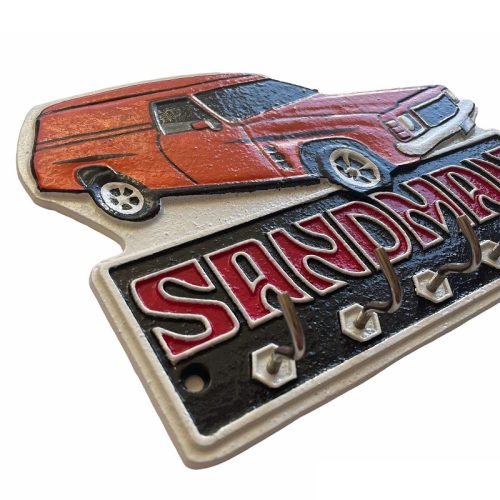 Holden Sandman Key Hook Cast Iron Sign