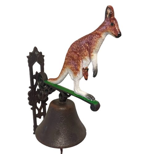 Kangaroo & Joey Cast Iron Bell