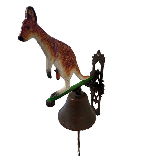 Kangaroo & Joey Cast Iron Bell