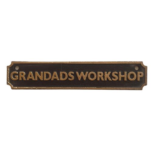 Grandads Workshop Cast Iron Sign