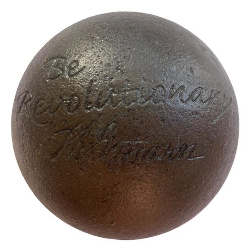 Thomas Jefferson Cast Iron Cannonball Paperweight