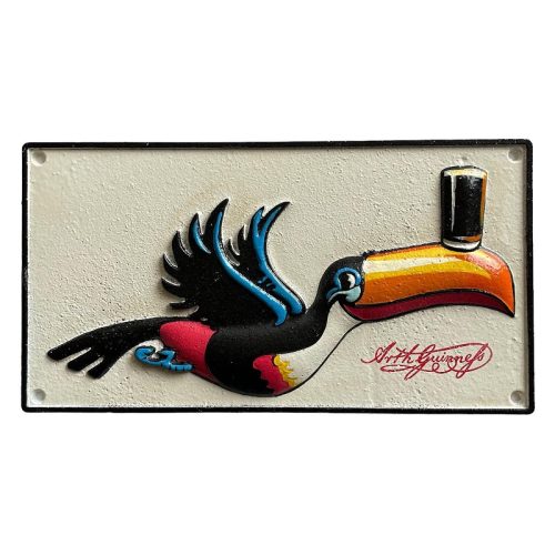 Guinness Flying Toucan Cast Iron Sign