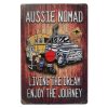 Aussie Nomad Tin Sign
