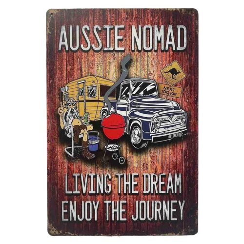 Aussie Nomad Tin Sign