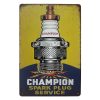 Champion Spark Plug Service Tin Sign