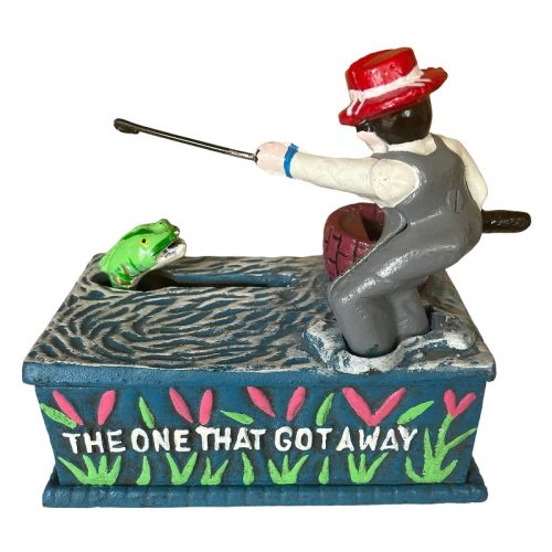 Mechanical Fishing Coin Bank