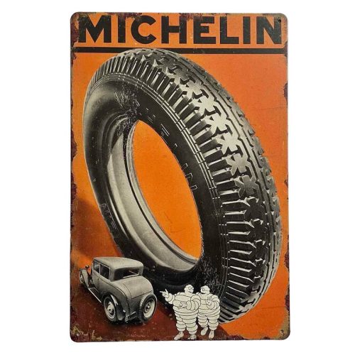 Michelin Man Tyre & Car Sign 30x20cm