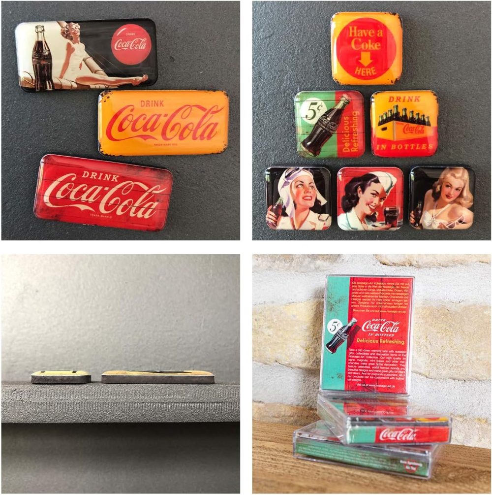 9pc Nostalgic Art Coca-Cola Magnet Set - Image 3
