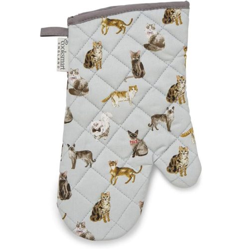 Cooksmart Curious Cats Single Gauntlet Oven Glove
