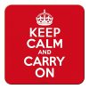 Keep Calm & Carry On Coaster Set
