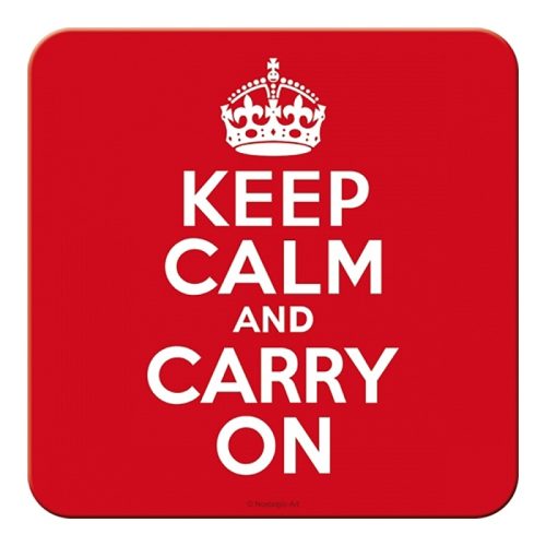 Keep Calm & Carry On Coaster Set