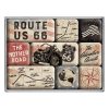 Route 66 Bike Map Magnet Set