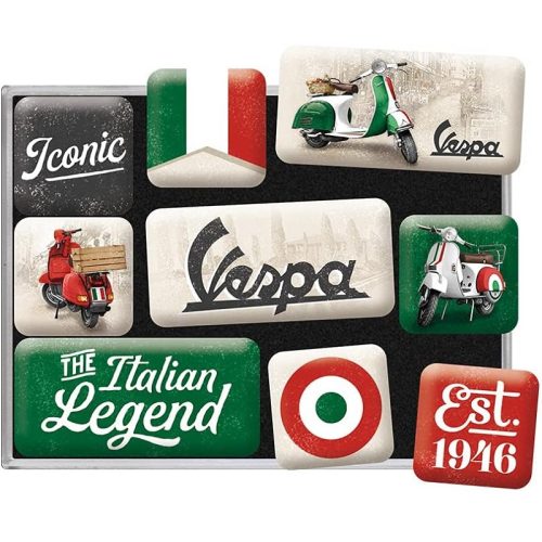 Vespa Italian Legend Magnet Set