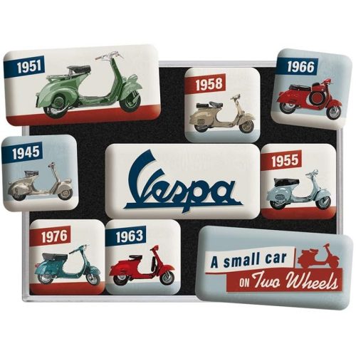 Vespa Model Chart Magnet Set