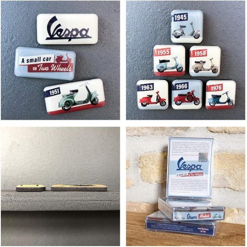 Vespa Model Chart Magnet Set