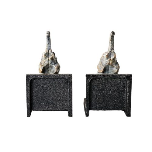 Cast Iron Elephant Bookends