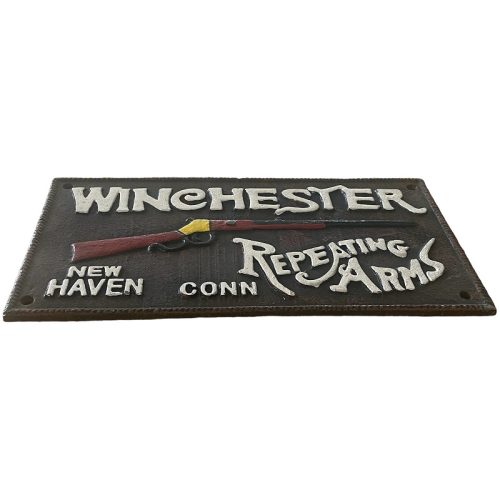 Winchester Repeating Arms Cast Iron Sign