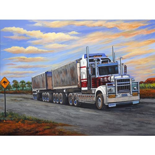 Kenworth Road Train Tin Sign