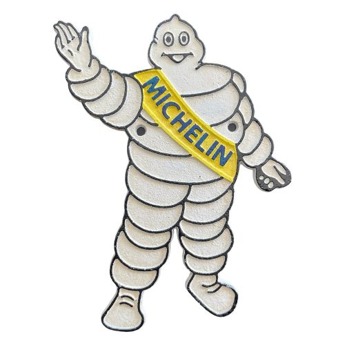 Michelin Man Shaped Cast Iron Sign