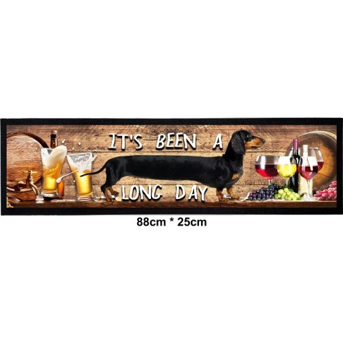 Dachshund Long Day Bar Runner Mat