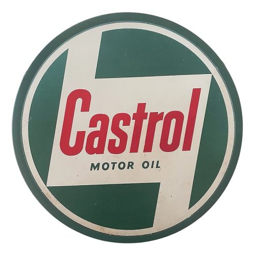 Castrol Motor Oil Round Tin Sign