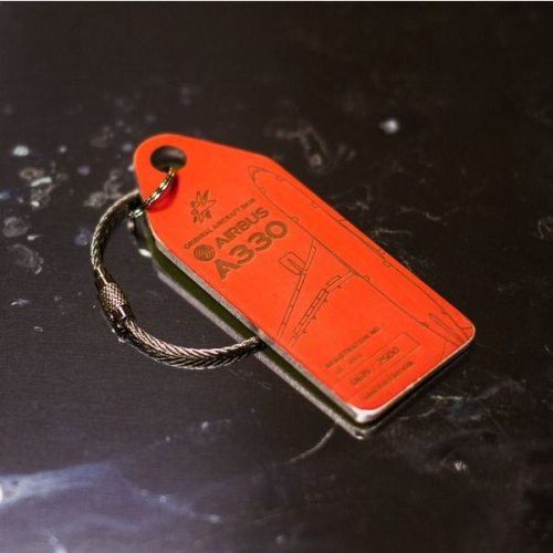 Airbus A330 Windrose Red Aviation Tag