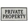 Cast Iron Private Property Sign
