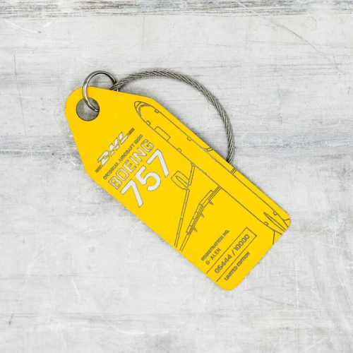 Yellow Boeing B757 DHL Aviation Tag