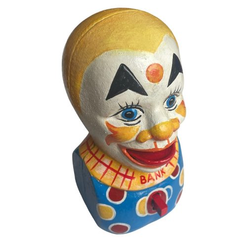 Cast Iron Clown Bank