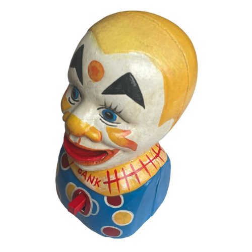 Cast Iron Clown Bank