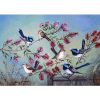 Blue Wren Polar Fleece Blanket