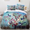 Blue Wren Queen Bed Quilt Cover Set