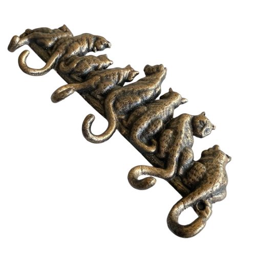 Cast Iron 8 Cats Tails Hanger