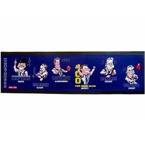 North Melbourne Kangaroos Caricature Bar Runner