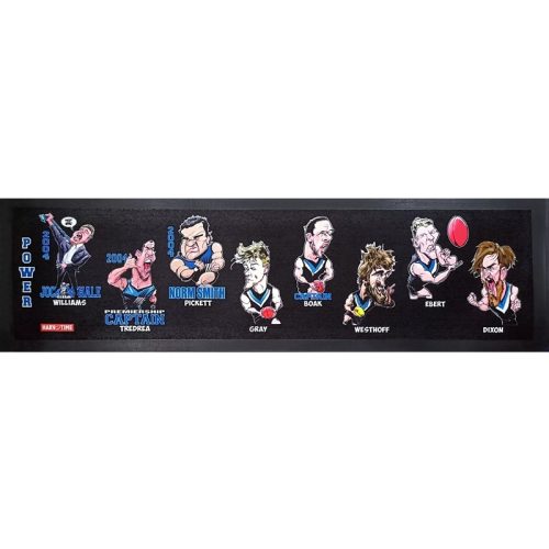 Port Adelaide Power Caricature Bar Runner