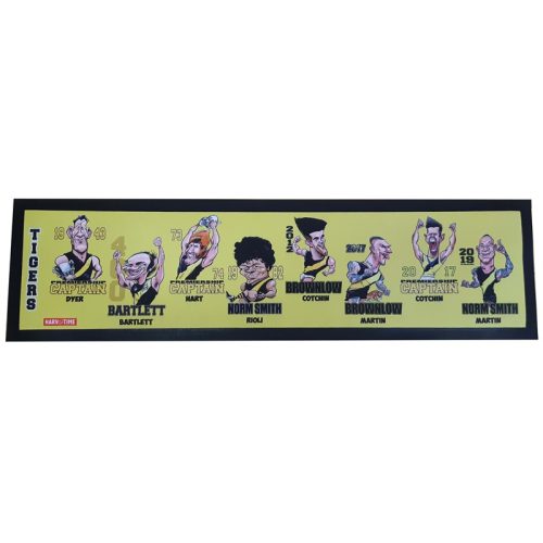 Richmond Tigers Caricature Bar Runner Mat