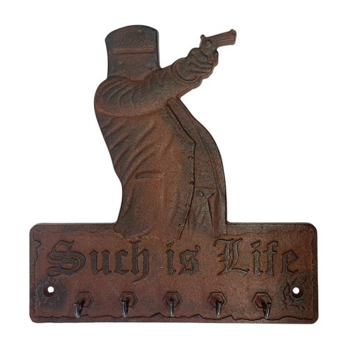 Cast Iron Ned Kelly Key Holder