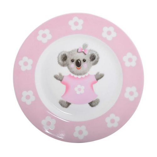 Koala Pink Babys First Ceramic Breakfast Set