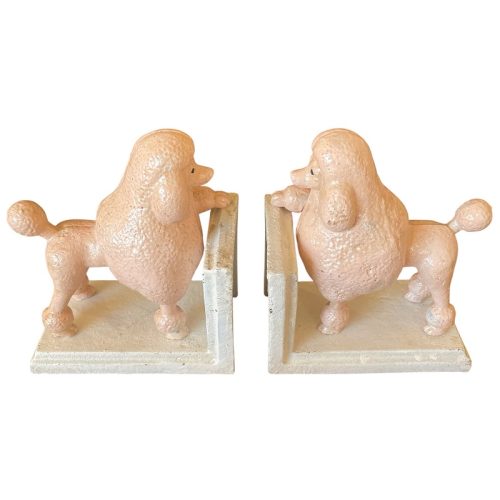 Pink Poodle Bookends
