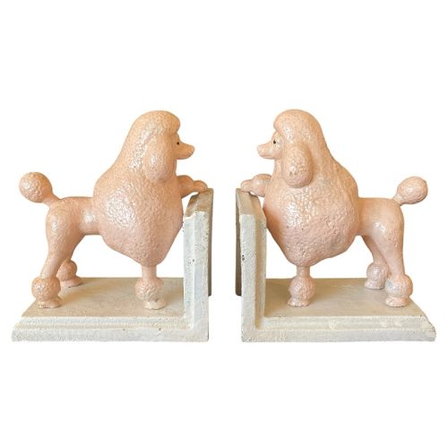 Pink Poodle Bookends